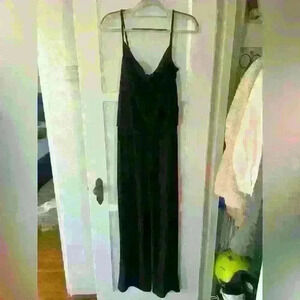 Laundry Long Black Cowl Neck Jumpsuit size 0